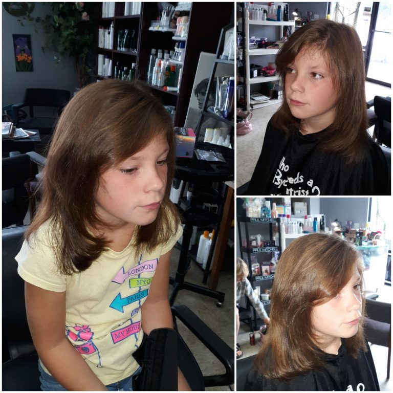 A kid-friendly haircut and smooth style at Bruce's Cut & Curl